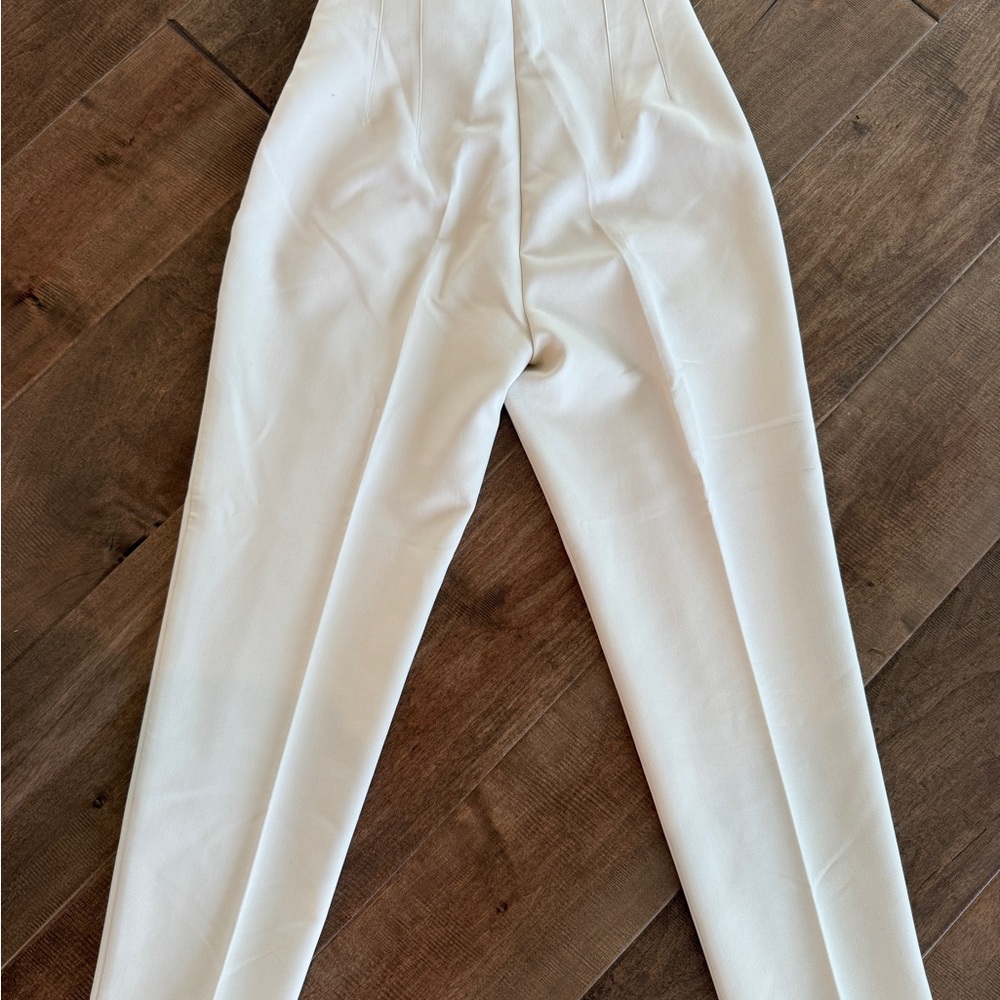 Zara Cream Tailored Trousers